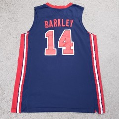 1992 Charles Barkley USA Dream Team Olympic Gold Basketball Jersey Size Medium