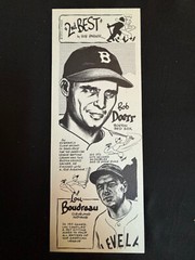 VINTAGE 1974 BOB PARKER 2nd BEST! NMMT! BOBBY DOERR/LOU BOUDREAU!