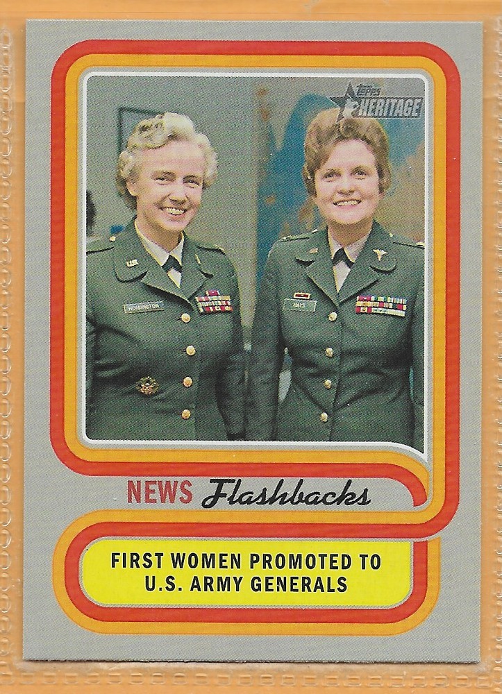 2019 Topps Heritage News Flashbacks NF-13 First Women Army Generals