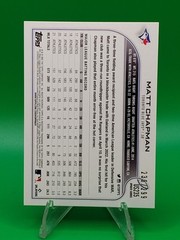 2022 Topps Update #US235 Matt Chapman Orange Foil /299 Toronto Blue Jays