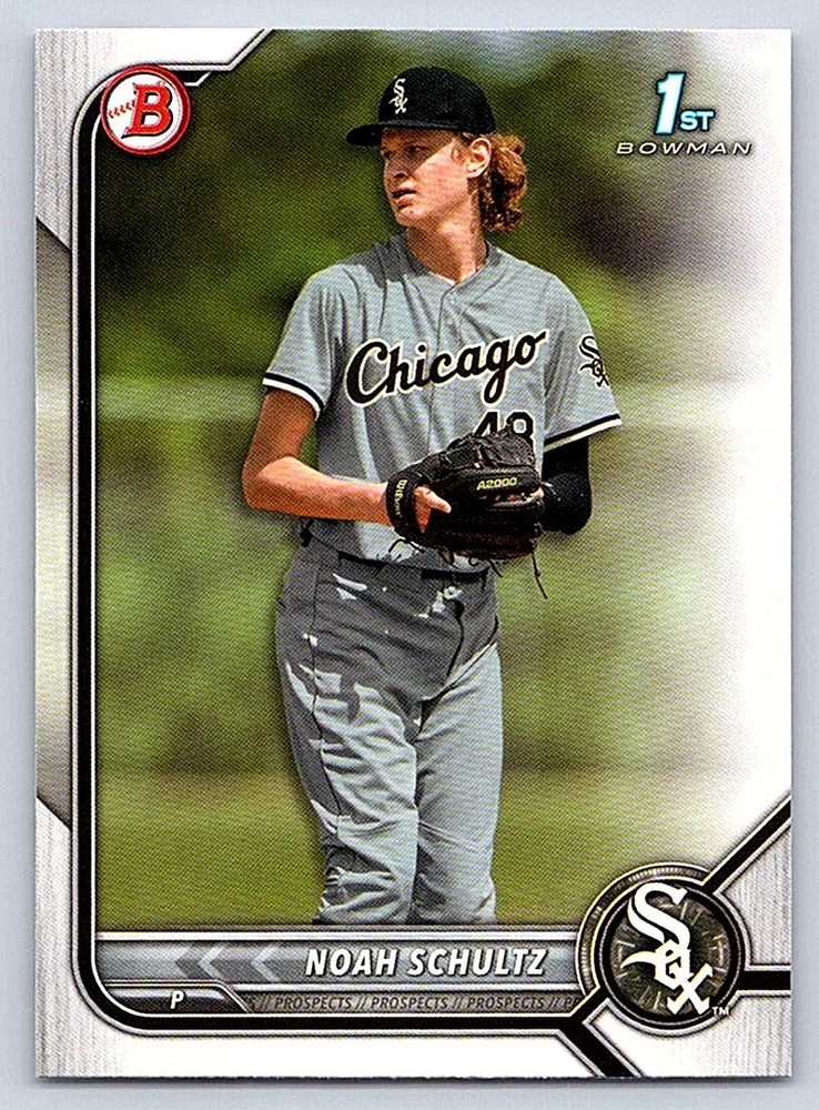 NOAH SCHULTZ WHITE SOX 2022 BOWMAN DRAFT #BD-56