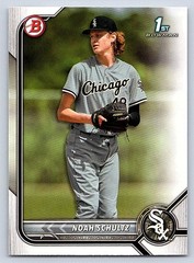 NOAH SCHULTZ WHITE SOX 2022 BOWMAN DRAFT #BD-56