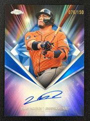2026 Topps Chrome • Isaac Paredes 75D-IP • Blue 75th Diamond Auto /150 • Houston
