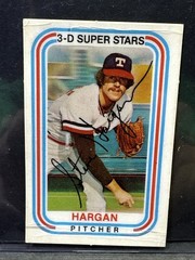 1976 Kellogg’s Xogragh 3-D Super Stars Steve Hargan #1 Texas Rangers VG