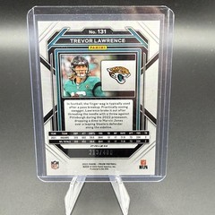 2022 Panini Prizm #131 Trevor Lawrence Silver Pandora Prizm #/400