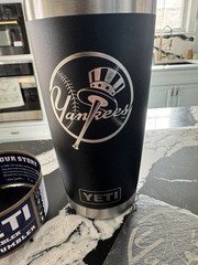 NY Yankees YETI Rambler Laser Engraved Tumblers 20 oz MLB Rambler New York