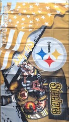 Pittsburgh Steelers Double-sided Printed Full Color Black and Yellow 3×5