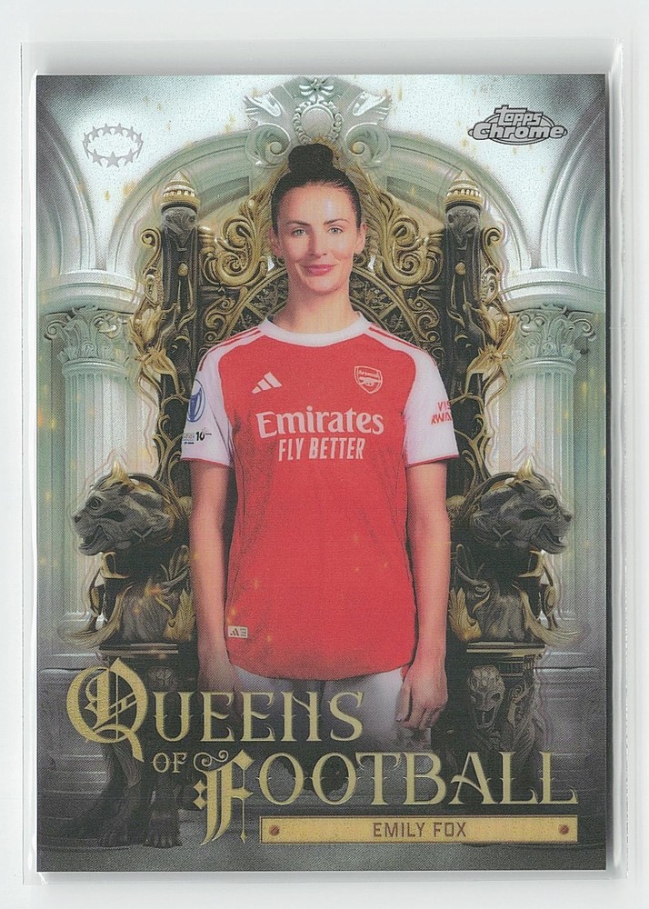 2025-26 Topps Chrome UEFA Women&rsquo;s #QF-2 Emily Fox Queens Of Football