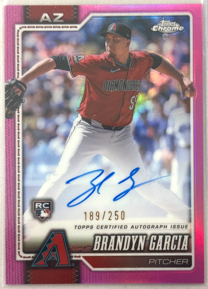 2026 Topps Chrome Brandyn Garcia Pink Refractor AUTO /250 Diamondbacks