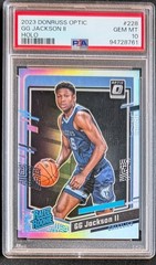 2023-24 Donruss Optic GG Jackson II RC Holo Prizm #228 PSA 10 Grizzlies