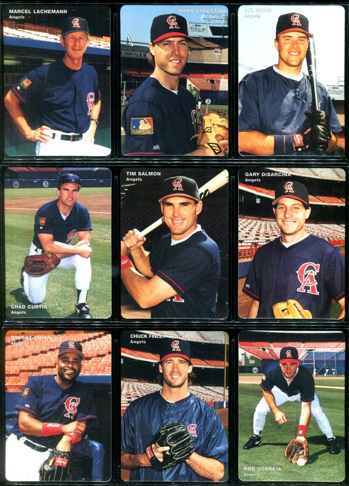 1994 Mothers Cookies CALIFORNIA ANGELS Near Team Set 27/28 Missing #7 BO JACKSON