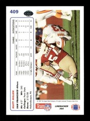 1991 Upper Deck #409 Matt Millen signed autograph awesome image BXCP67