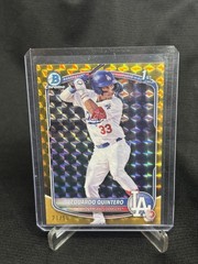 2025 Bowman Chrome Prospects Eduardo Quintero Gold Geometric /50