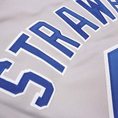 Darryl Strawberry 1991 Los Angeles Dodgers Grey Road Jersey Men&rsquo;s (S-3XL)
