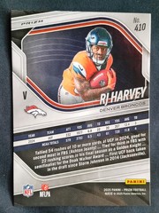 RJ Harvey #410 Silver Prizm RC Broncos 2025 Panini Prizm Rookie Variation