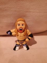 Chris Hero Micro Brawler, Rare Black Elbow Pad, Scuff