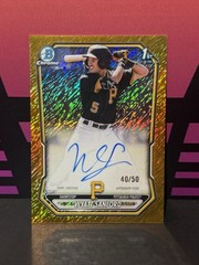 2026 Bowman Chrome Wyatt Sanford 1st Gold Wave Refractor Auto /50 #CPA-WS
