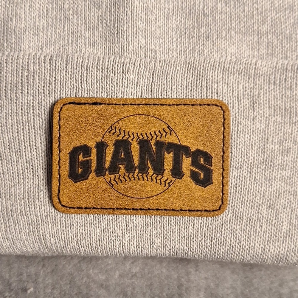 Giants Leather Rectangle Patch MLB (Patch Only)