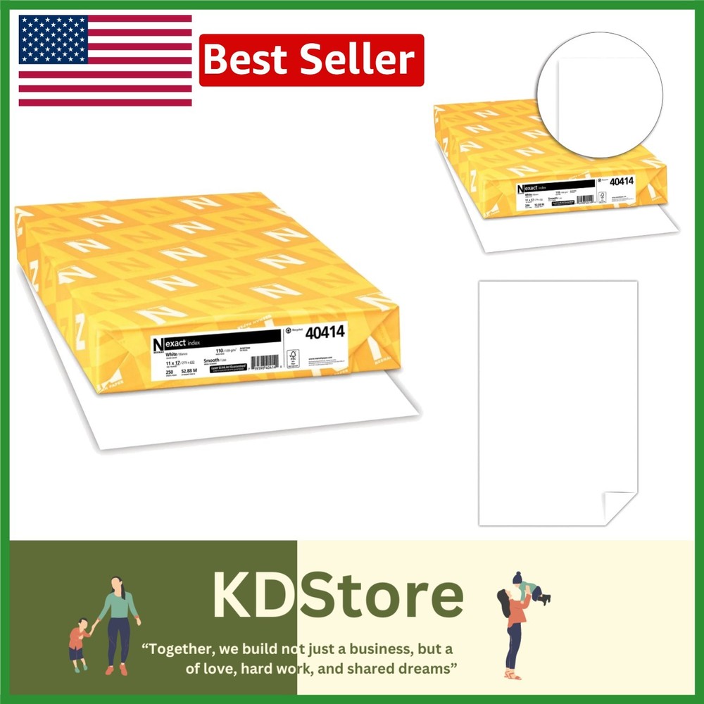 Exact Index Card Stock 11×17 – 110lb, Bright White, 250 Sheets