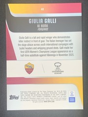 Giulia Galli 2025-26 Topps Chrome UEFA Womens UWCL Base RC #40