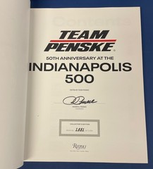 Team Penske 50th Anniversary Indianapolis 500 Book R Penske Signed with Slipcase