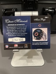 2003 Donruss Classics – Classic Materials Autographs Alan Page #CM-1 76/100