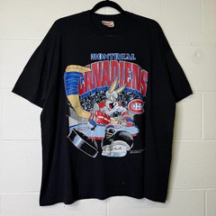 Vintage Montreal Canadiens Bugs Bunny cartoon black classic shirt VK11162