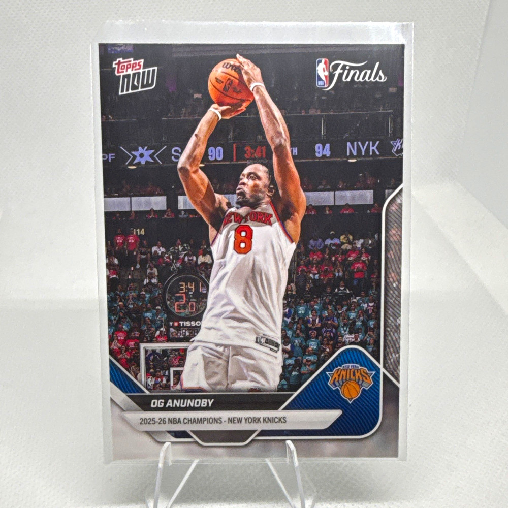Topps Now 2025-26 NBA Finals Champions OG Anunoby New York Knicks #C3