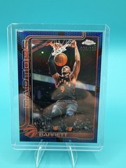 2025-26 Topps Chrome Update #73 RJ Barrett Blue Refractor SN /150