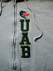 Vintage UAB Blazers Birmingham JanSport Zip Up 2XL XXL Hoodie Gray Grey