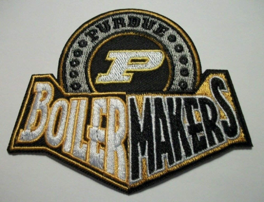 Purdue Boilermakers~Embroidered PATCH~3 1/2&Prime; x 2 3/4&Prime;~Iron or Sew~NCAA~BIG 10