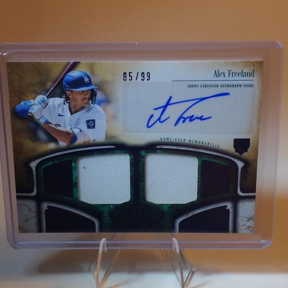 Topps Tier One 2026 Alex Freeland Dodgers Auto Dual Relic AT1R-AF 85/99