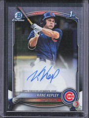 2025 Bowman Draft #CPA-KK Kane Kepley 1st Chrome Prospect Auto