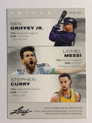 Messi * Stephen Curry Ken Griffey Jr 2024 Baseball/ Soccer/ Basketball Card