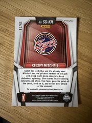 KELSEY MITCHELL 2025 PANINI PRIZM WNBA BLUE PRIZM AUTO / 75 FEVER #SG-KM