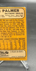 Jim Palmer #575 1968 Topps Baseball Orioles Raw Card KD