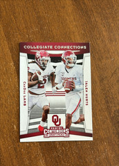 Hurts Lamb 2020 Contenders Connections Rookie #2 Sooners Cowboys Eagles RC