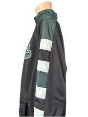 Vintage STITCHES Oakland Athletics Zip Up Striped Jacket Size Large Polyester