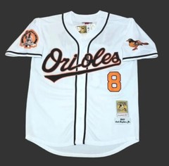 Cal Ripken Jr Baltimore Orioles 2001 Men&rsquo;s Home White Baseball Button-Up Jersey