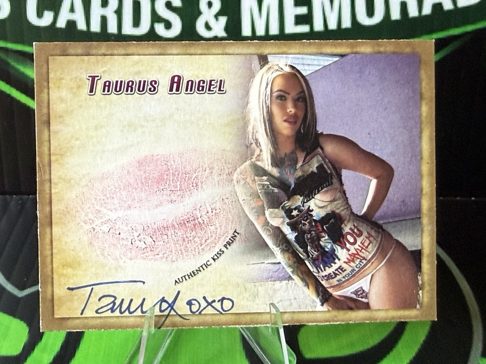 Taurus Angel Kiss Card Signed Autograph Auto 2016 Collectors Expo Adult Model