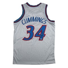 Autographed/Signed Terry Cummings Los Angeles White Jersey Beckett BAS COA