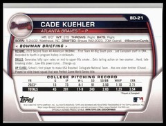 2023 Bowman Draft #BD-21 Cade Kuehler