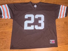 VTG Cleveland Browns NFL Jersey Errict Rhett #23 Size XXL Y2K Logo Athletic Eric