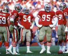 CARTER-DELONG-MILLEN-FAGAN SF 49ERS 8X10 SPORTS PHOTO