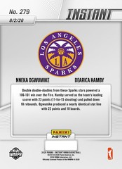 *PRESALE* 2026 Panini Instant WNBA Nneka Ogwumike/Dearica Hamby #279 ~ LA Sparks
