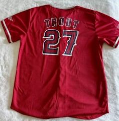 Mike Trout #27 Los Angeles Angels MLB Red SGA Jersey Men&rsquo;s XL