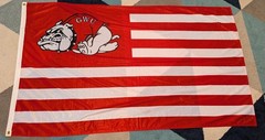 Gardner-Webb University (GWU) Runnin&rsquo; Bulldogs 3ft x 5ft Flag Polyester Preowned