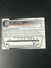 2025 Bowman Draft – Chrome Ben Jacobs #BDC-141 Laser Refractor (RC)