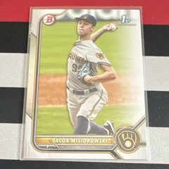 Topps 2022 Bowman Draft 1st Bowman Jacob Misiorowski Brewers #BD-132