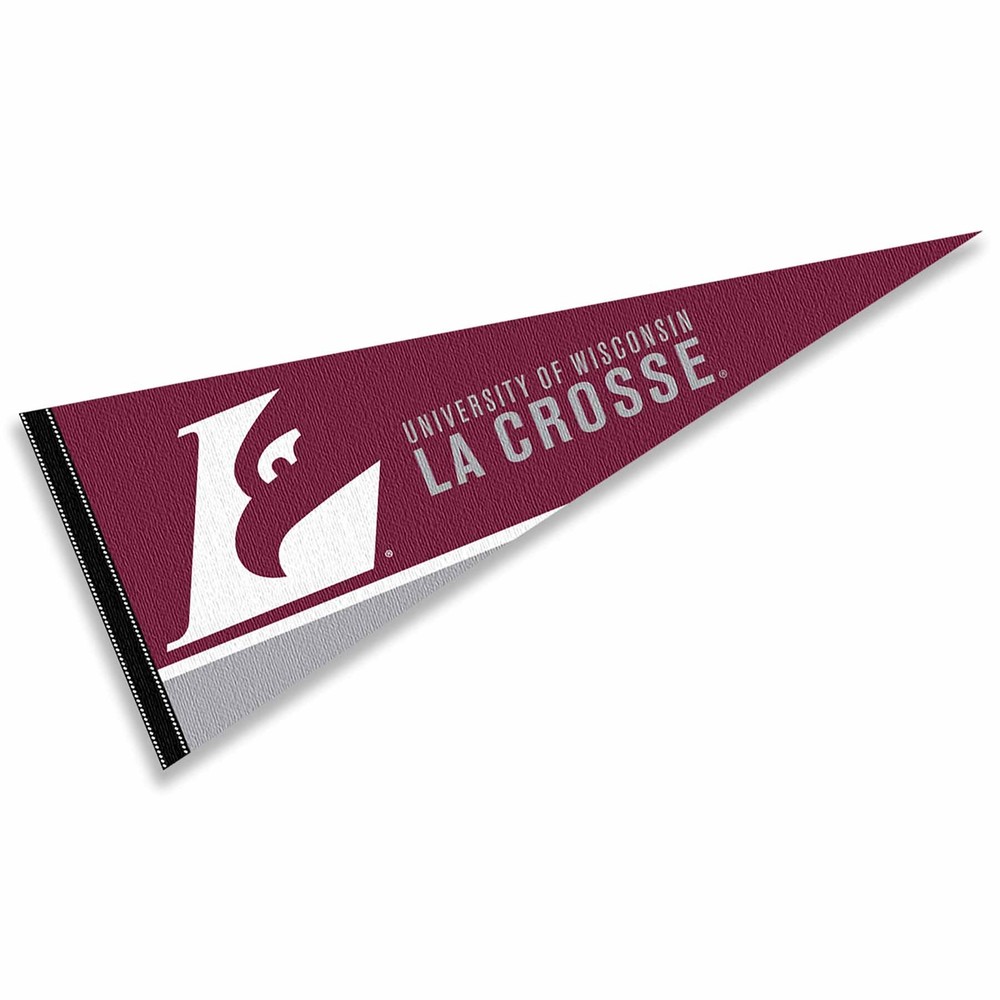 Wisconsin LaCrosse Eagles 12 in X 30 in College Pennant